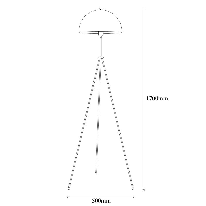 Elegantná stojanová lampa CANNT 170 cm