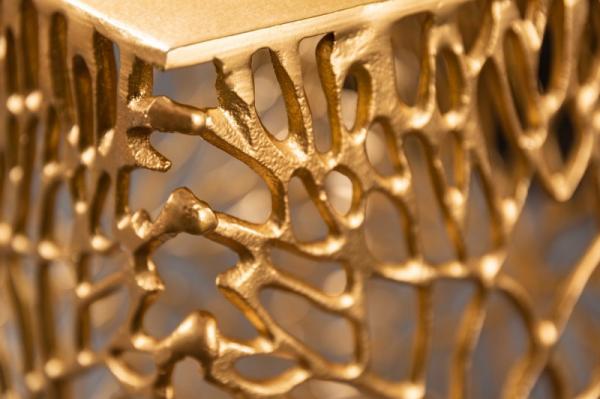 Bočný stolík SET OF SHEETS 33 cm, zlatý
