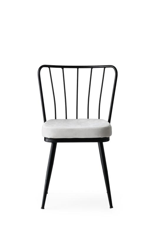 Dizajnová stolička YILDIZ, krémová, tkanina