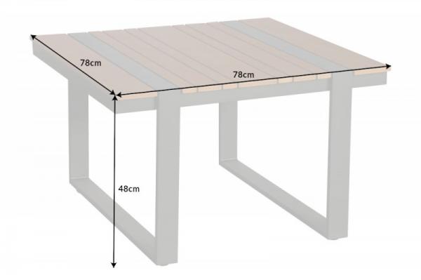 Moderný záhradný stolík TAMPA LOUNGE 78 cm