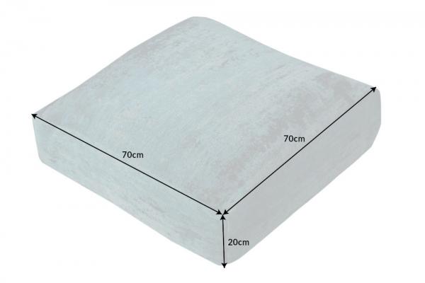 Dizajnový podlahový vankúš ABSTRACT 70 cm tyrkysový