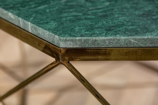 Konferenčný stolík DIAMOND 69 cm mramorovo zelený