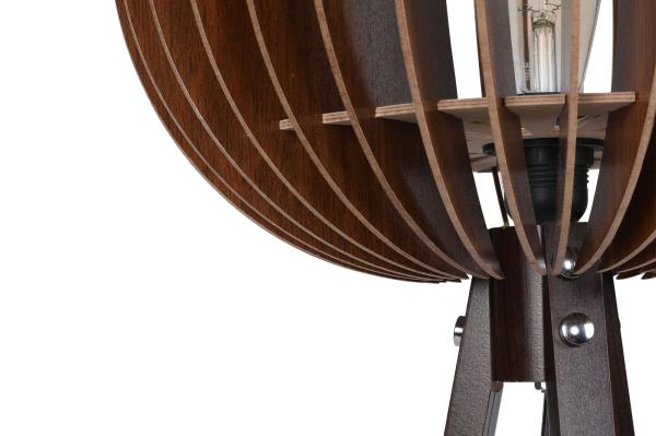 Elegantná stojanová lampa FLOOR 140 cm, orech