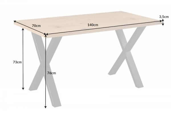 Pracovný stôl LOFT 140 cm, dubový vzhľad
