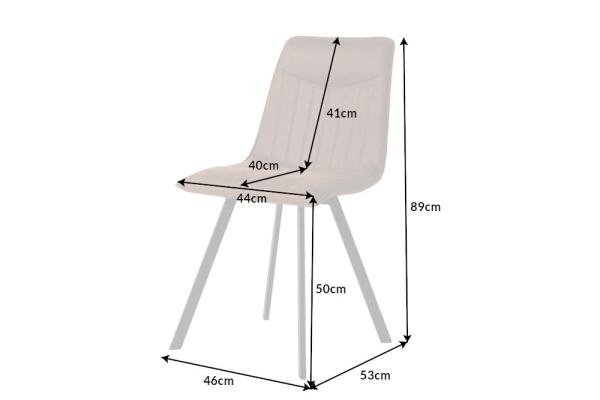 Dizajnová stolička ASTON vintage hnedá, mikrovlákno