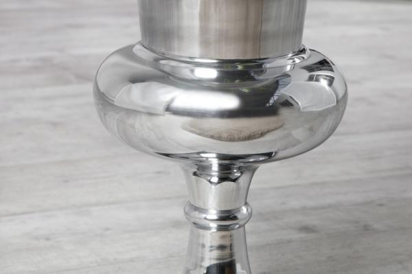 Dizajnová váza GOAL 75 cm strieborná, hliník