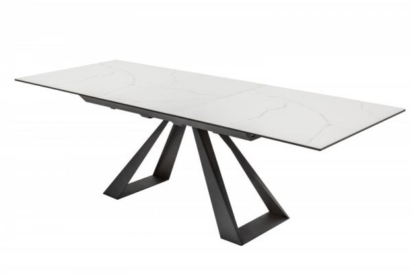 Jedálenský stôl CONCORD 180 - 230 cm, mramorový vzhľad, keramika - rozťahovací