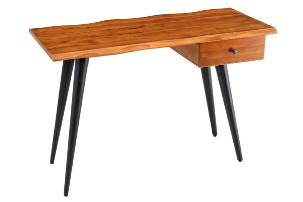 Masívny písací stôl WILD 110 cm, akácia, prírodný