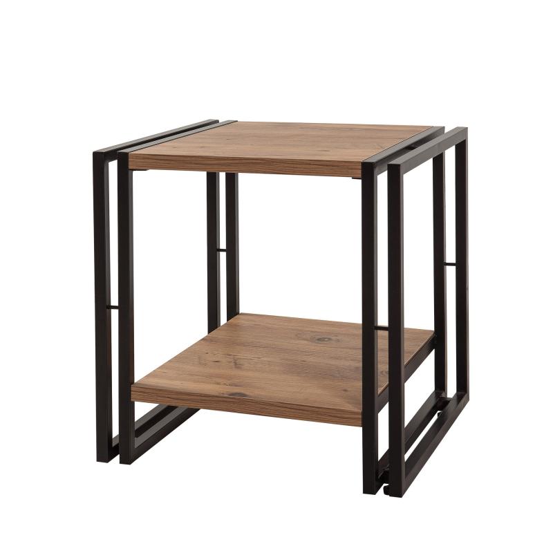 Elegantný bočný stolík COSMO 50 cm, MDF, borovicová dýha