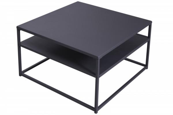 Konferenčný stolík DURA STEEL 70 cm čierny