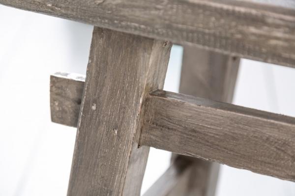 Masívna stolička HEMINGWAY 50 cm šedá, mahagónové drevo