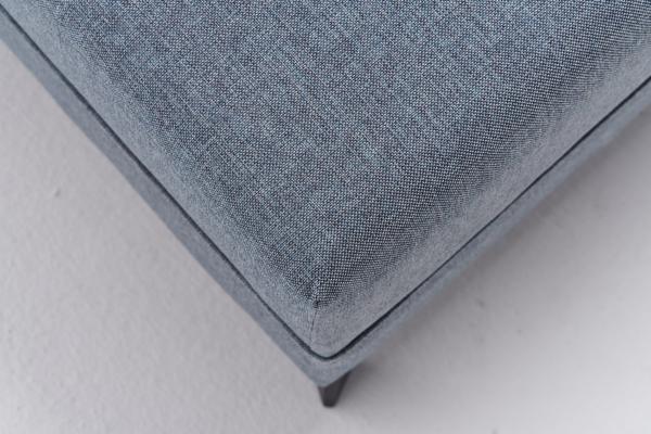 Dizajnová pohovka EFSUN 300 cm rohová, modrá, tkanina