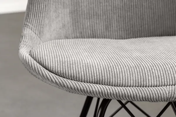Dizajnová stolička SCANDINAVIA MEISTERSTÜCK, šedá, menšester