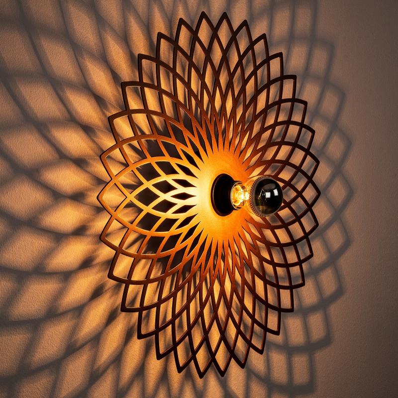 Elegantná nástenná lampa FELLINI 50 cm, medená