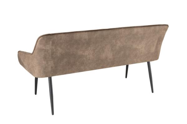 Dizajnová lavica TURIN vintage 160 cm, taupe, mikrovlákno