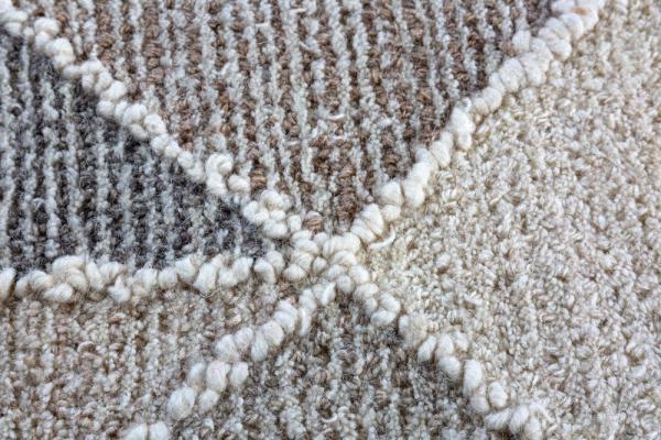 Ručne tkaný koberec s krátkym vlasom GALERIA 230x160 cm, béžovo hnedý, bavlna