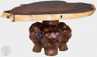 Jedálenský stôl SUAR 180 cm okrúhly, prírodný