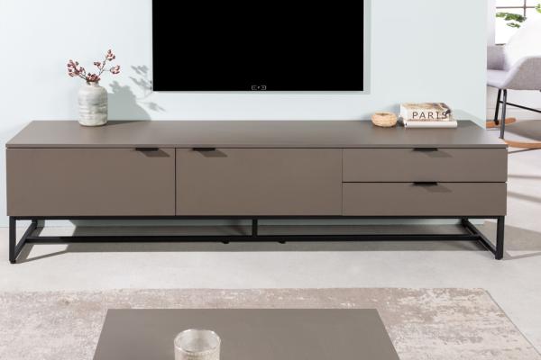 Moderný TV stolík X7 180 cm, šedá matná
