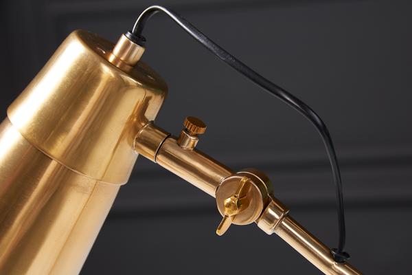 Priemyselná stolná lampa ENGINEER 64 cm, zlatá