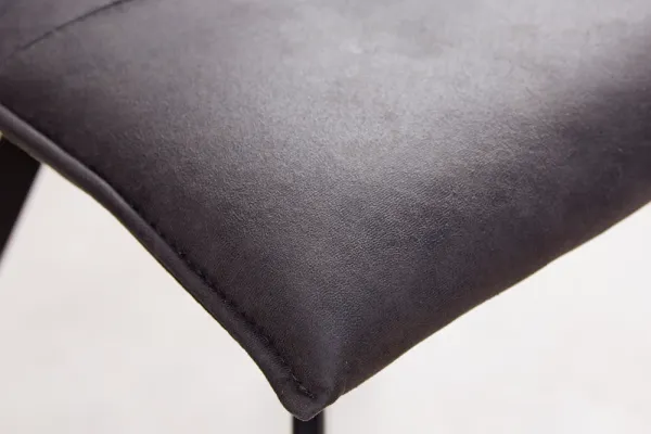 Dizajnová stolička ASTON vintage šedá, mikrovlákno