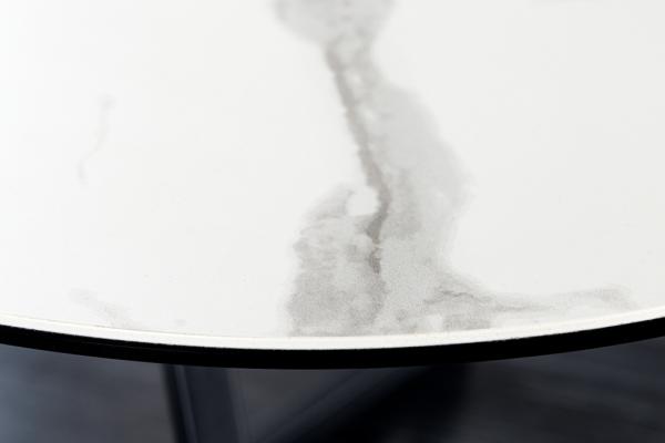 Moderný konferenčný stolík MARVELOUS 90 cm, biely mramor, talianská keramika