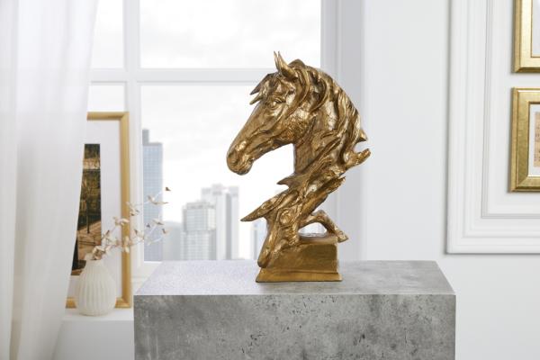 Exkluzívna busta koňa CABALLO 38 cm, mosadz