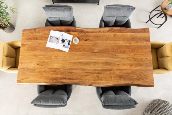 Masívny jedálenský stôl MAMMUT NATURE 220 cm, prírodný, akácia