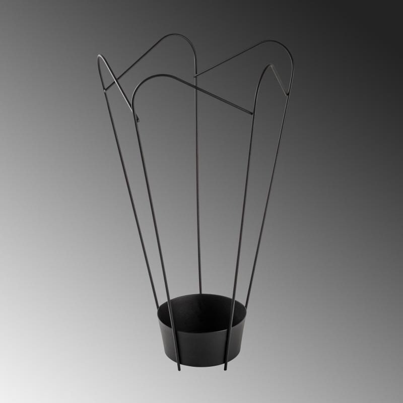 Elegantný držiak na dáždnik GED 60 cm, kov, čierny