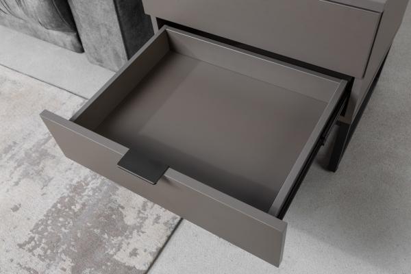 Moderný stolík X7 50 cm, šedá matná