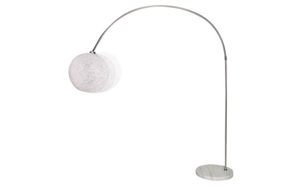 Filigránová stojanová lampa COCOONING 205 cm biela