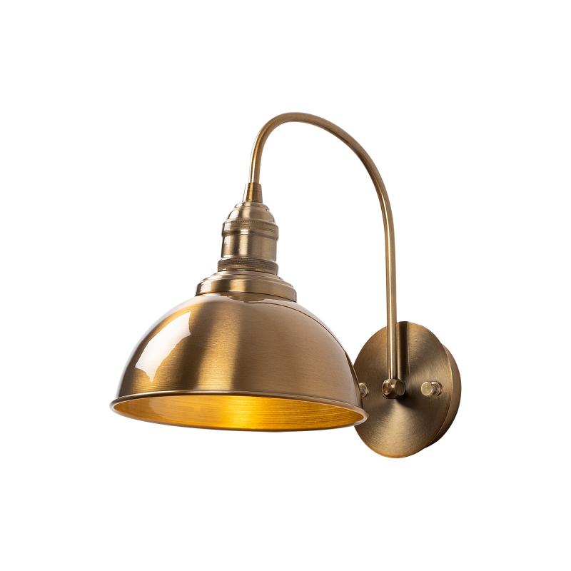 Dizajnová nástenná lampa VARZAN 36 cm, matná zlatá