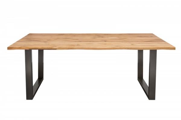 Masívny jedálenský stôl LIVING EDGE 180 cm divoký dub, prírodný