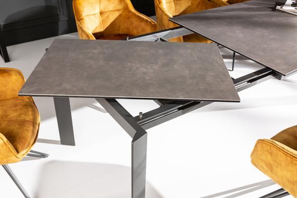 Jedálenský stôl X7 180-240 cm antracitová keramika - rozťahovací