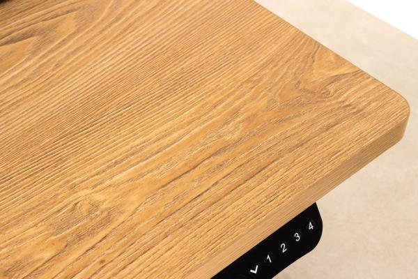 Dizajnový výškovo nastaviteľný písací stôl OAK DESK 160 cm, dub, prírodný