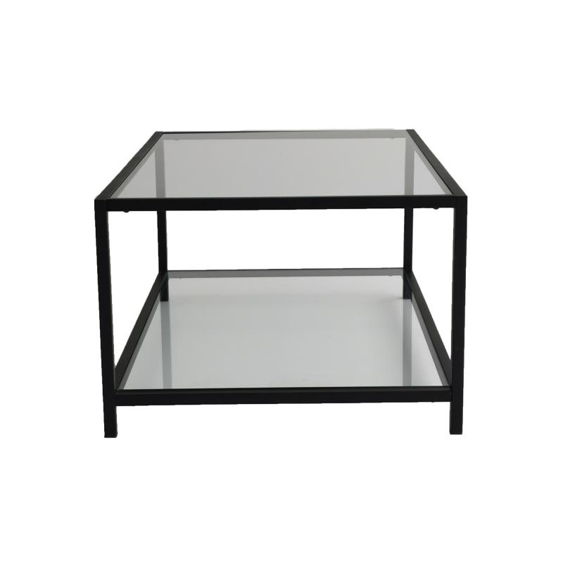 Dizajnový konferenčný stolík ASTRO 90 cm, čierny, matný