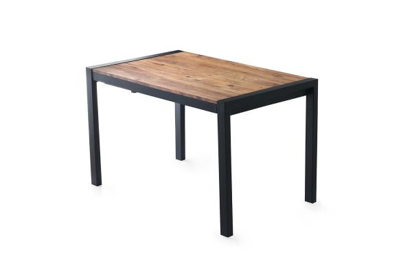 Rozkladací jedálenský stôl SILVA 120-187 cm, MDF, hnedý