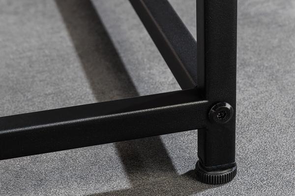 Sada 2 konferenčných stolíkov DURA STEEL 50 cm, čierna