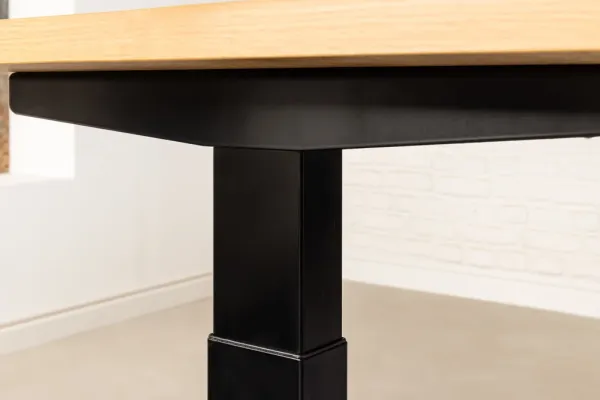 Dizajnový výškovo nastaviteľný písací stôl OAK DESK 160 cm, dub, prírodný