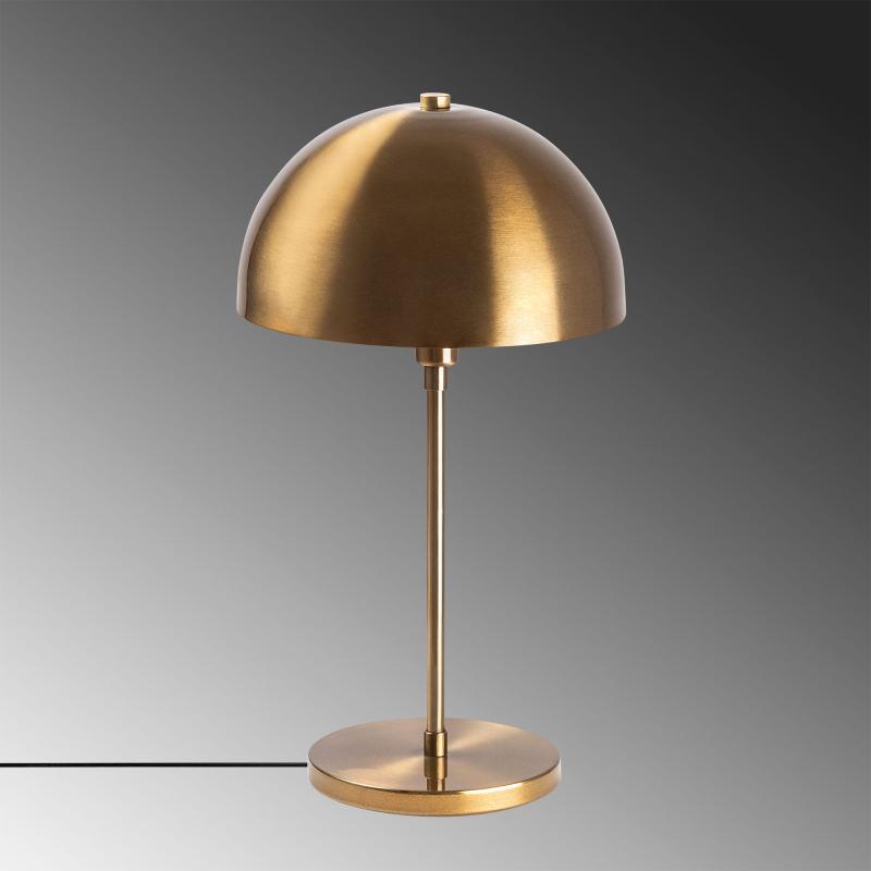 Dizajnová stolová lampa VARZAN 50 cm, matná zlatá