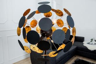 Stojanová lampa Infinity 170 cm čierna, zlatá