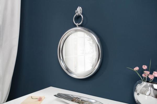 Elegantné nástenné zrkadlo PORTRAIT 37 cm sada šiestich kusov, strieborné