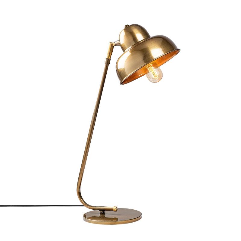 Dizajnová stolová lampa BERSTE 59 cm, matná, zlatá