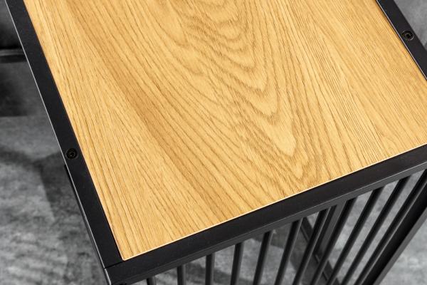 Dizajnový príručný stolík ARCHITECTURE 65 cm, prírodný dub, čierny