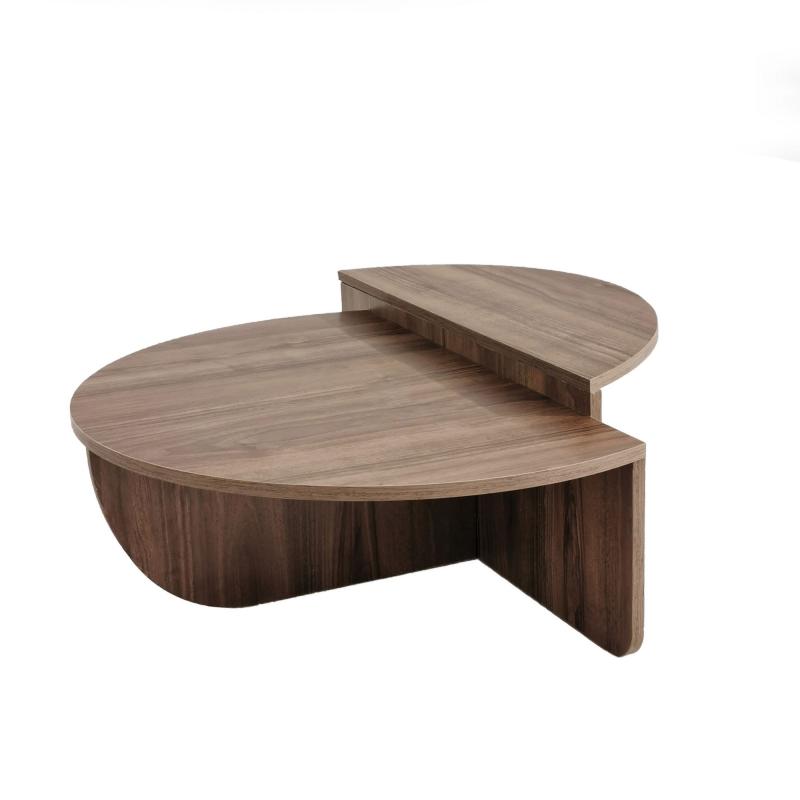 Elegantný konferenčný stolík PODIUM 90 cm, MDF, hnedý