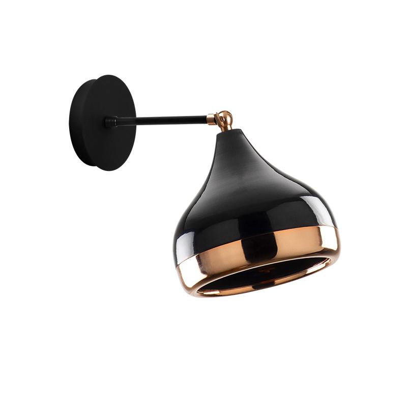 Dizajnové nástenné svietidlo YILDO, 28 cm, čierne