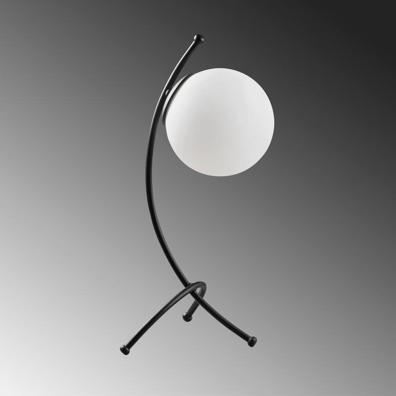 Priemyselná stolová lampa YAY 43 cm, čierna