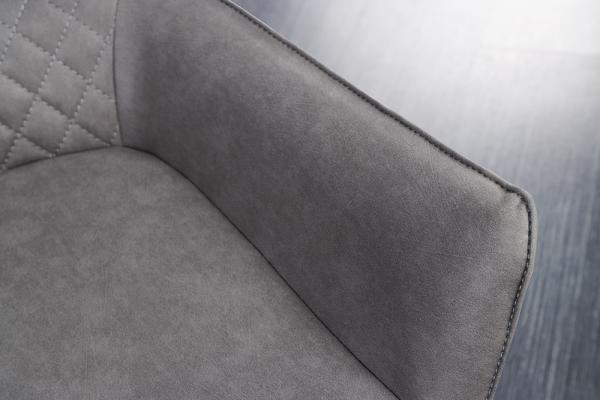 Otočná dizajnová stolička ALPINE šedozelená, šedá