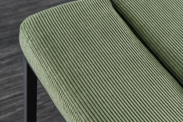 Dizajnová lavica PETIT BEAUTÉ 80 cm, zelená, manšester