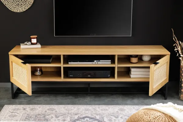 Dizajnový TV stolík VIENNA LOUNGE 160 cm, dub,  prírodný