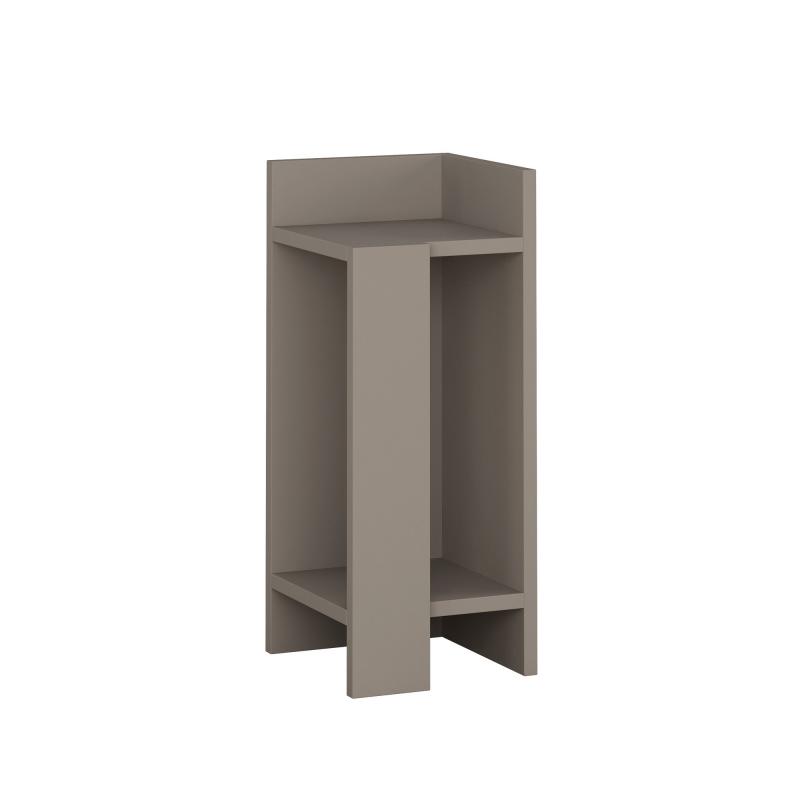 Nočný stolík ELOS 60 cm pravý, MDF, šedý